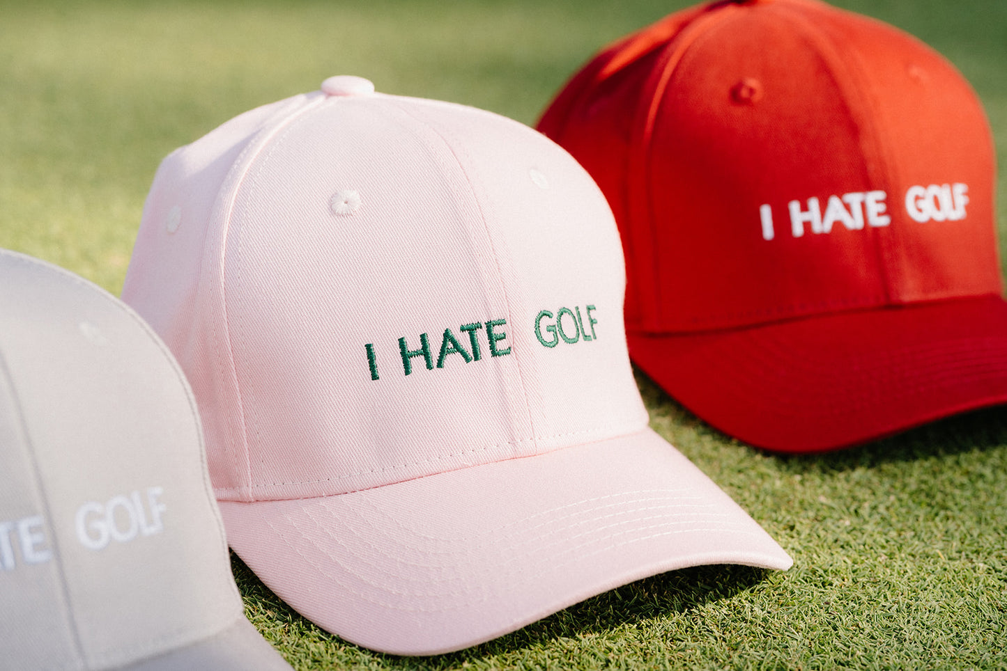 I Hate Golf Hat | Funny Women’s Ponytail Golf Hat