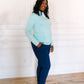 Mint Chip Quarter Zip Sweater