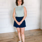 Femme Fade Mock Neck Polo
