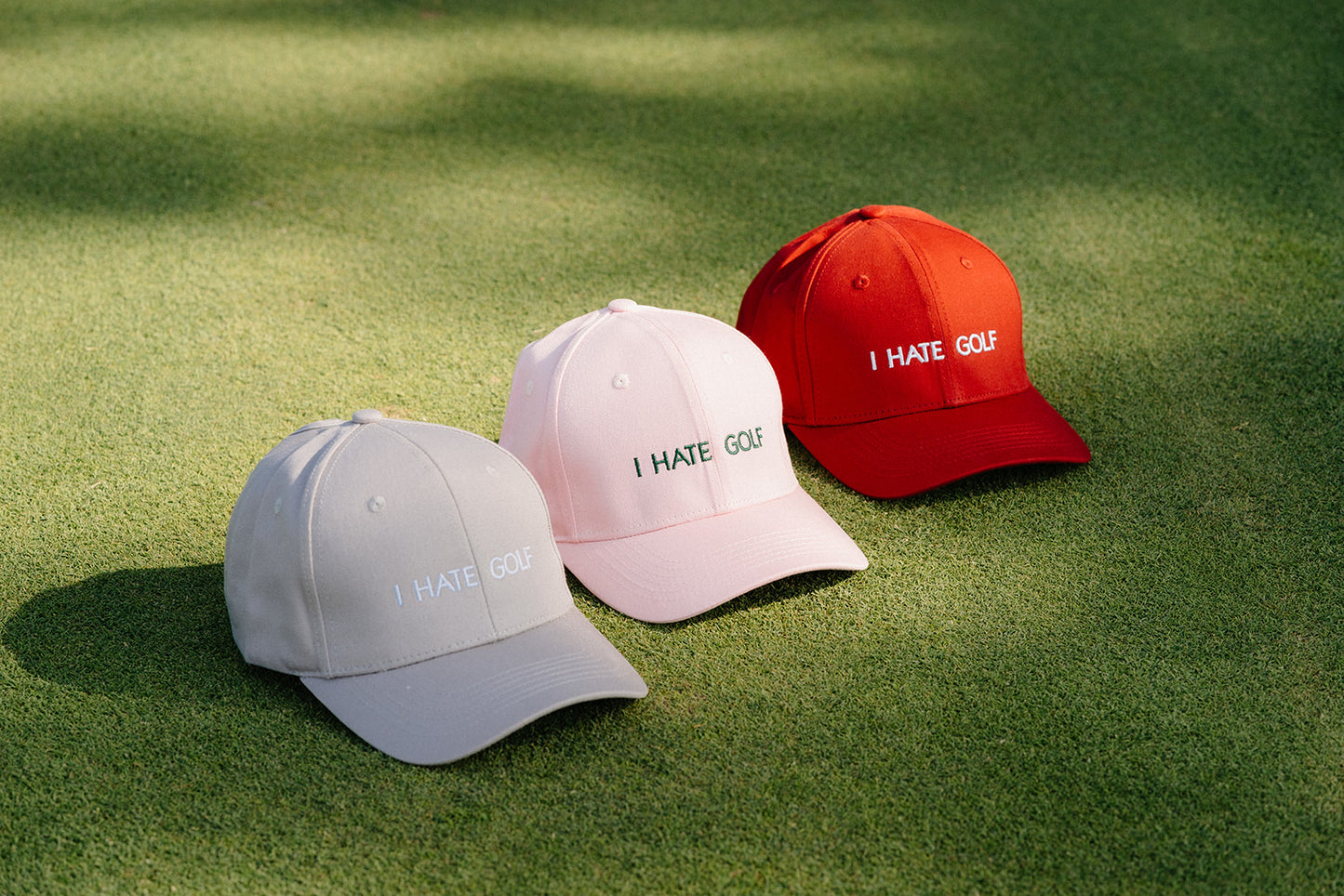 I Hate Golf Hat | Funny Women’s Ponytail Golf Hat