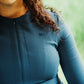 The Course Contour Polo | Women's Ribbed Long Sleeve Golf Polo | Contour Fit