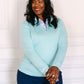 Mint Chip Quarter Zip Sweater
