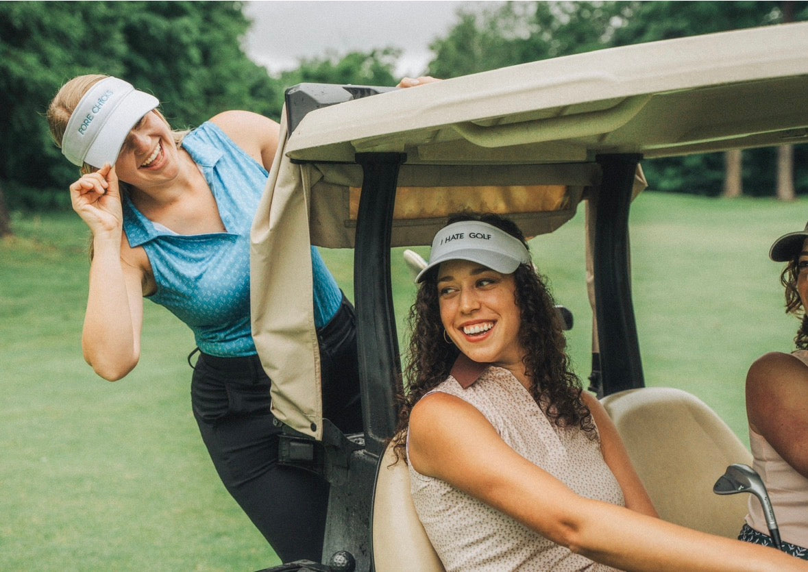 Women's Golf Visor | Adjustable Sun Visor for Golf | Fore Chicks