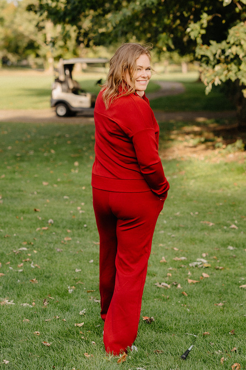 Women’s Scuba Wide-Leg Lounge Pants – Soft Stretch Athleisure & Travel Pants (28" & 31" Inseams)