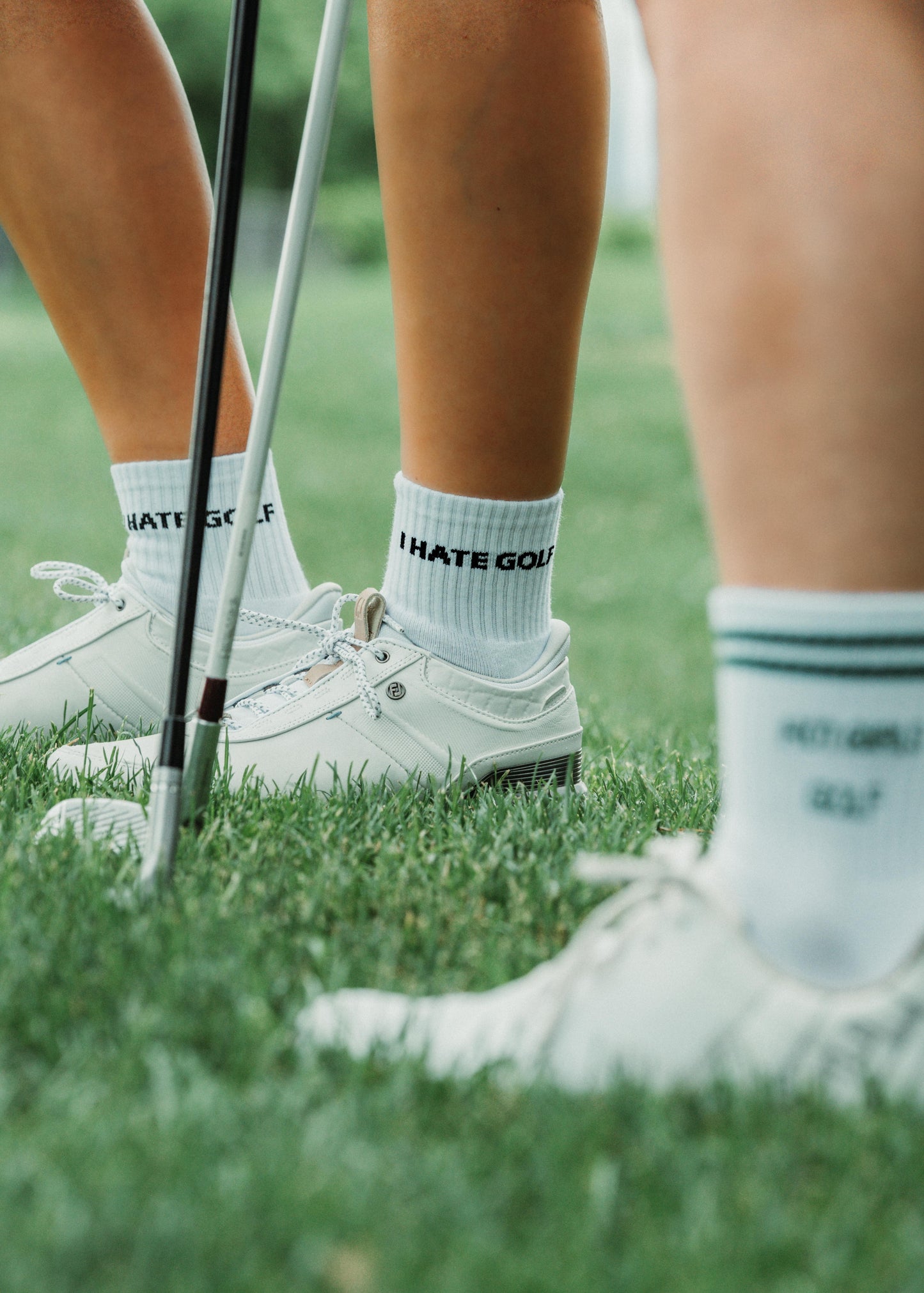 “I Hate Golf” – Women’s Crew Golf Socks | Fore Chicks