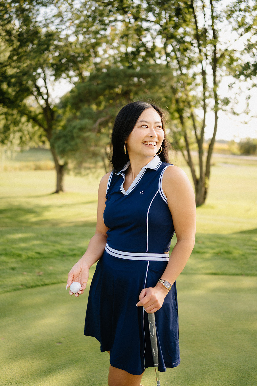 Luxe Links Golf Dress – Women’s Sleeveless Golf Dress with Shorts | Black, Navy & Seafoam Green