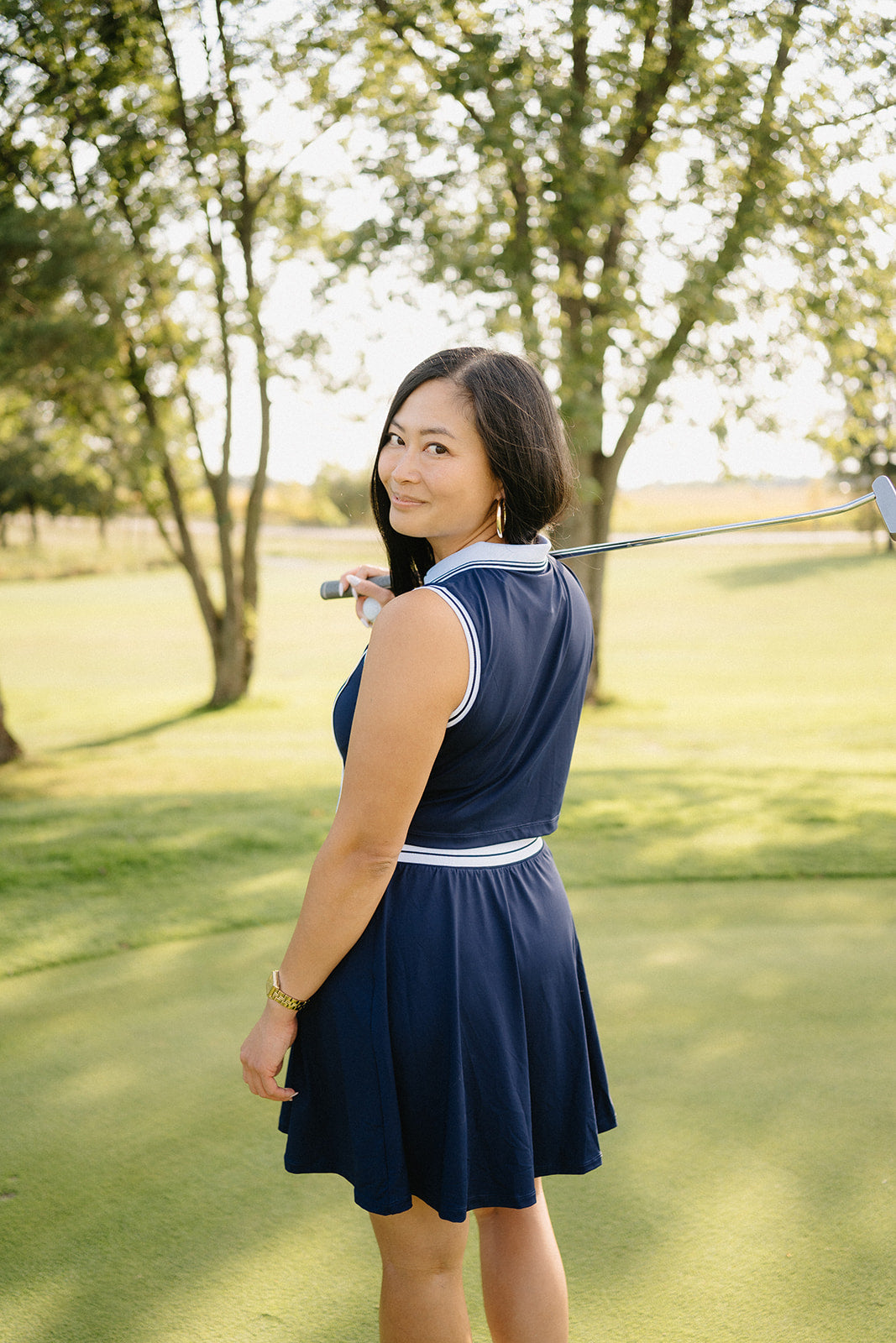 Luxe Links Golf Dress – Women’s Sleeveless Golf Dress with Shorts | Black, Navy & Seafoam Green