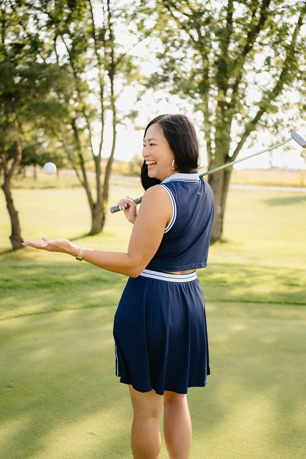 Luxe Links Golf Dress – Women’s Sleeveless Golf Dress with Shorts | Black, Navy & Seafoam Green