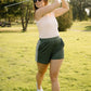 Retro Golf Shorts – Women’s Athletic Shorts with Pockets | Silky Finish | On & Off Course