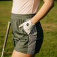 Retro Golf Shorts – Women’s Athletic Shorts with Pockets | Silky Finish | On & Off Course