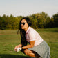 Sunday Pink Golf Polo | V-Neck Performance Shirt